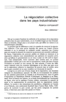 La négociation collective dans les pays industrialisés: aperçu comparatif