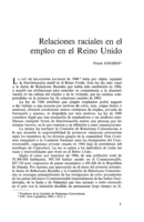 Relaciones raciales en el empleo en el Reino Unido