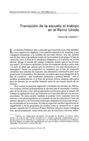 Transición de la escuela al trabajo en el Reino Unido