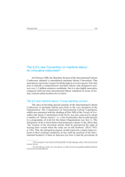 The ILO's new Convention on maritime labour: an innovative instrument