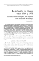 La inflación en Ghana entre 1964 y 1975: sus efectos en el empleo, los ingresos y las relaciones de trabajo