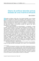 Diseño de políticas laborales activas dotadas de unos incentivos eficaces