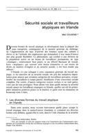 Sécurité sociale et travailleurs atypiques en Irlande