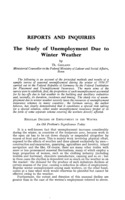 The study of unemployment due to winter weather