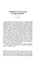 Population growth and living standards