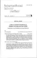 Introduction: labour market issues in Eastern Europe's transition