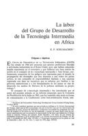 La labor del grupo de desarrollo de la tecnología intermedia en Africa
