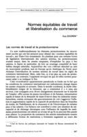 Normes équitables de travail et libéralisation du commerce
