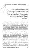 La protección de los trabajadores frente a las nuevas técnicas de registro y tratamiento de datos