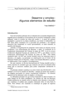 Desarme y empleo: algunos elementos de estudio