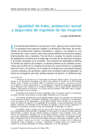 Igualdad de trato, protección social y seguridad de ingresos de las mujeres