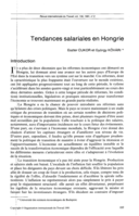 Tendances salariales en Hongrie