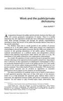 Work and the public/private dichotomy
