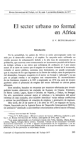 Sector urbano no formal en Africa