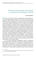 Normas fundamentales del trabajo e inversiones extranjeras directas