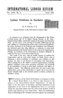 Labour problems in southern Africa