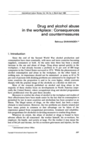 Drug and alcohol abuse in the workplace: consequences and countermeasures