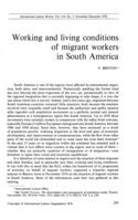Working and living conditions of migrant workers in South America