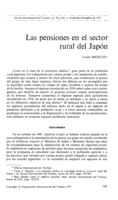 Las pensiones en el sector rural del Japón