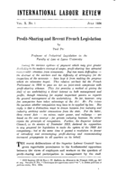 Profit-sharing and recent French legislation