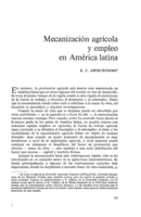 Mecanización agrícola y empleo en América latina