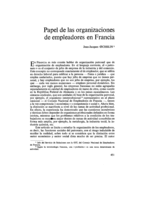 Papel de las organizaciones de empleadores en Francia