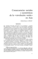 Consecuencias sociales y económicas de la « revolución verde»  en Asia