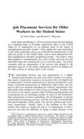 Job placement services for older workers in the United States