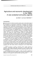 Agriculture and economic development in the 1990s: a new analytical and policy agenda