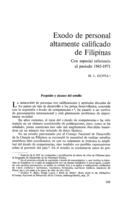 Exodo de personal altamente calificado de Filipinas: con especial referencia al período 1965-1971