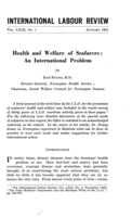 Health and welfare of seafarers: an international problem