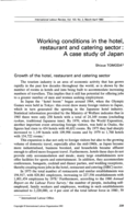 Working conditions in the hotel, restaurant and catering sector: a case study of Japan