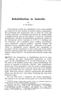Rehabilitation in Australia
