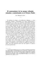 El asentamiento de los grupos tribuales nómadas y seminómadas en el Oriente Medio