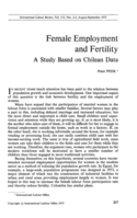 Female employment and fertility: a study based on Chilean data