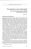The petroleum price rollercoaster: some social and economic effects in producing countries