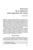 Aplicación de la legislación sobre seguridad del trabajo