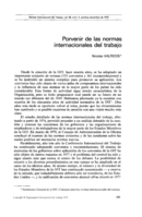 Porvenir de las normas internacionales del trabajo