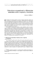 Estructura ocupacional y diferencias salariales entre mujeres y hombres
