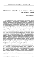 Relaciones laborales en la función pública de América latina