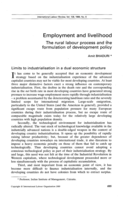 Employment and livelihood: the rural labour process and the formulation of development policy
