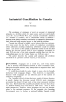 Industrial conciliation in Canada
