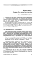 Home work: a case for social protection