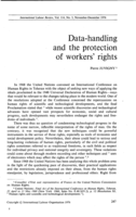 Data-handling and the protection of workers' rights