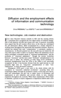 Diffusion and the employment effects of information and communication technology