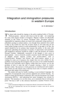 Integration and immigration pressures in Western Europe