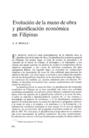 Evolución de la mano de obra y planificación económica en Filipinas
