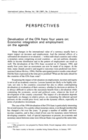 Devaluation of the CFA franc four years on: economic integration and employment on the agenda