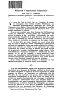 Méthodes d'exploitation industrielle