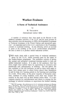 Worker-trainees: a form of technical assistance